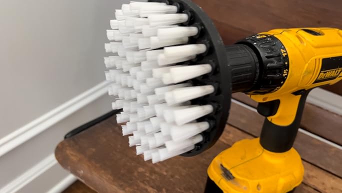 4" Drill Brush White - Image 2