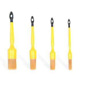 4 PC Yellow Detail Brush Set