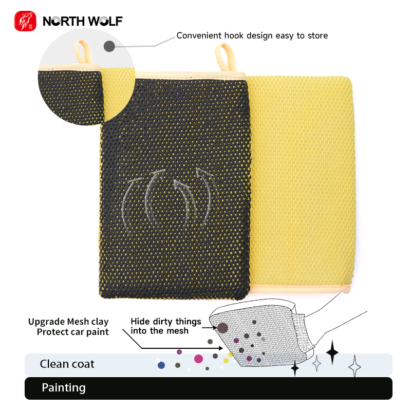 Microfiber Car Wash Magic Clay Bar Mitt - Image 4